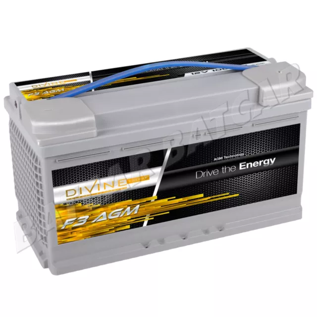 DIVINE F3 12V 100Ah AGM - Beleuchtung Batterie | ersetzt 80 85 90 95 105 110 Ah