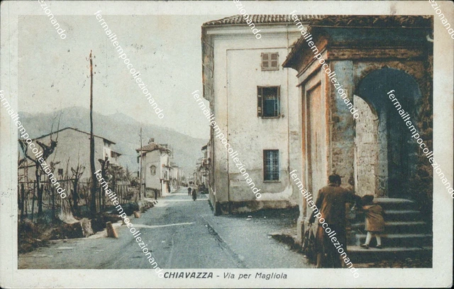 bt6 cartolina chiavazza via per magliola 1915 provincia di biella