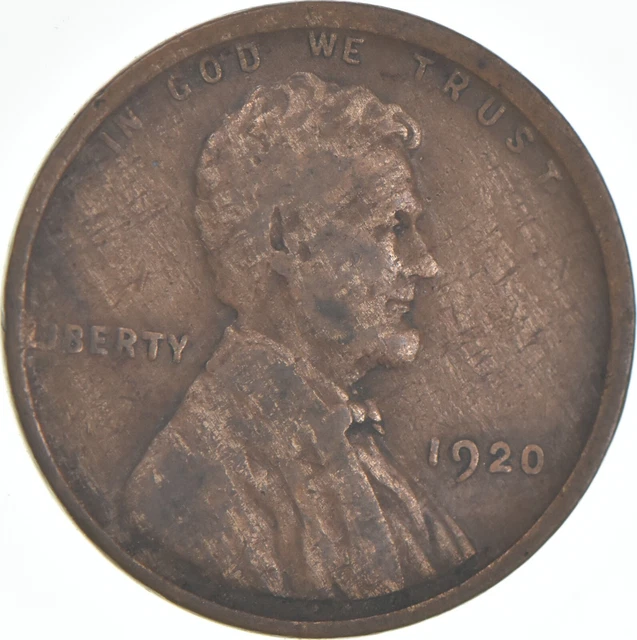Better 1920 US Lincoln Wheat Cent Penny Coin Collection Lot Set Break *706