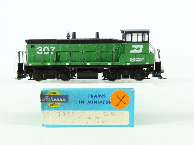 HO Athearn 3902 BN Burlington Northern SW1500 Diesel Switcher #307 -Does Not Run