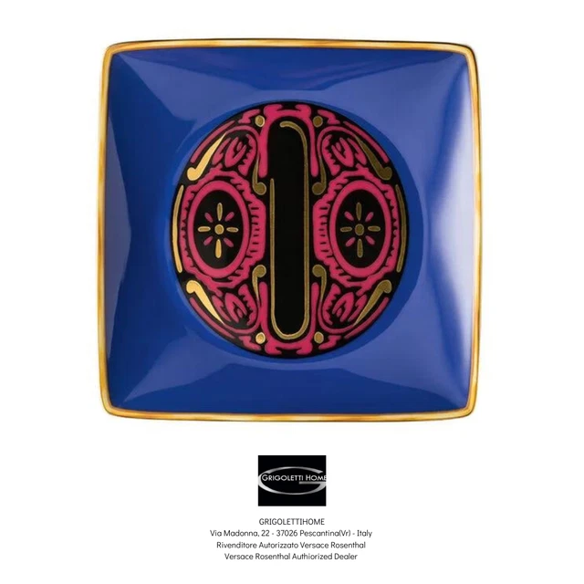 Versace Rosenthal - Holiday Alphabet - O - Untertasse / Tasse CM 12 -reseller