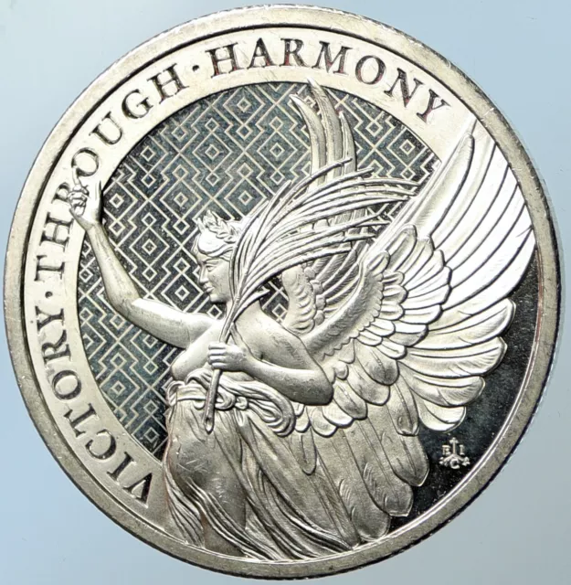 2021 SAINT HELENA United Kingdom ELIZABETH II Silver Pound Coin VICTORY i100704