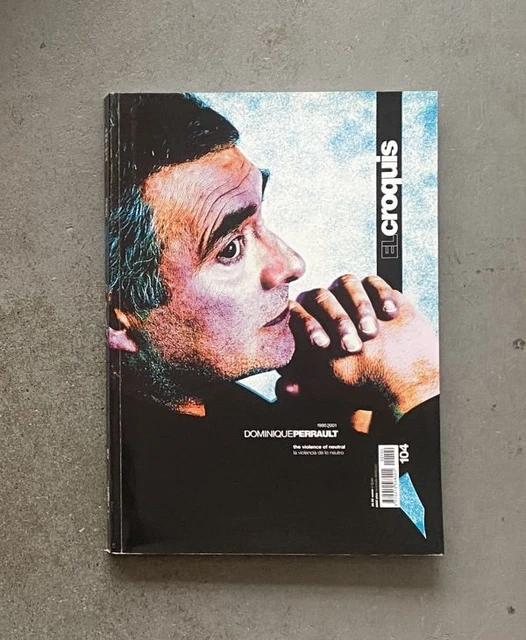 EL CROQUIS 104 DOMINIQUE PERRAULT 19902001 Softcover Book 2004