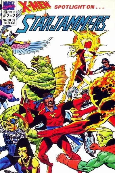 Marvel  X-MEN SPOTLIGHT ON STARJAMMERS #1 & 2 1990