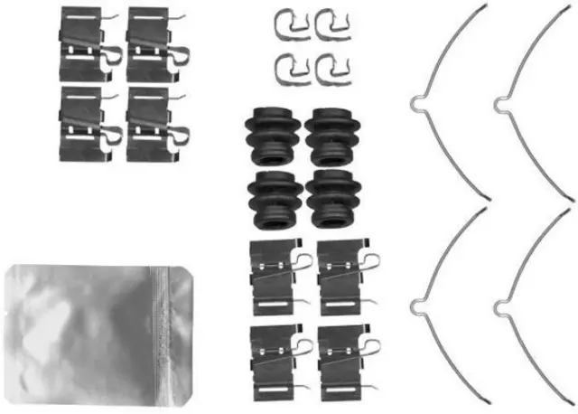 TEXTAR Kit d'accessoires plaquette de frein à disque Kit de montage de plaquette
