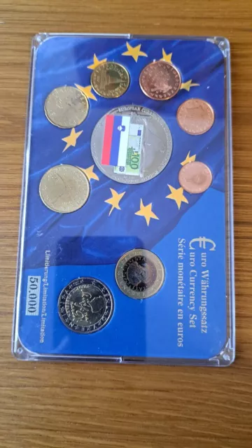 Euro KMS Slovenieen mit Medaille 2007Limitiert 50 000 Stck.