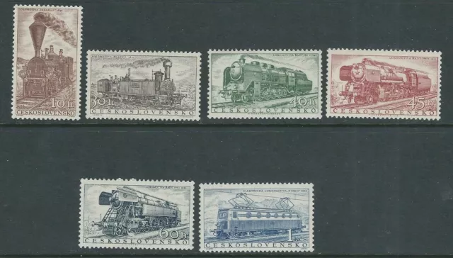 CZECHOSLOVAKIA 1956 LOCOMOTIVES (Scott 770-775) VF MLH