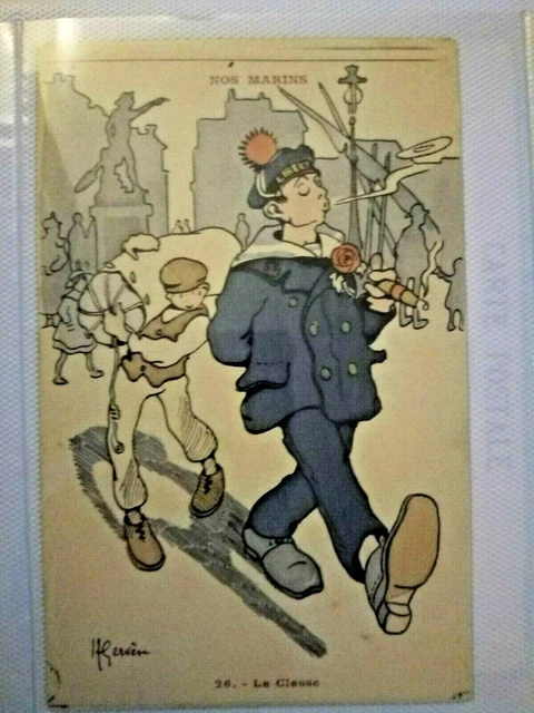 NOS MARINS Illustrateur Gervèse CPA humoristique n°26  "La Classe    "