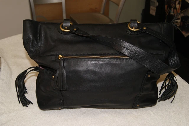 Sigrid Olsen tote bag / shoulder bag, black leather