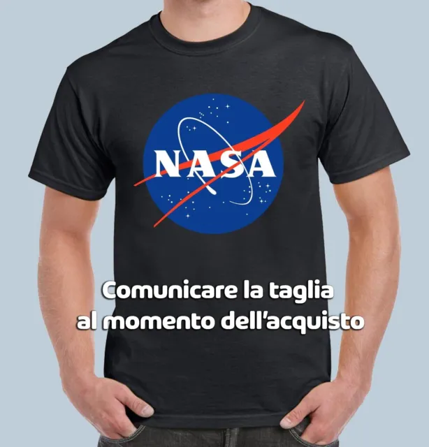 T-shirt maglietta Uomo Donna Nasa Maglia Spazio 100% Cotone