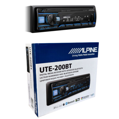 Alpine Smart Auto per Two Radio Alpine UTE-200BT Vivavoce Bluetooth senza Parti Mobili 
