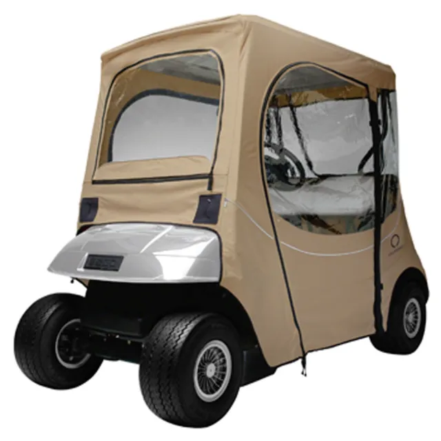 Classic Accessories EZGO TXT and RXV 2 Passenger Khaki Golf Cart Enclosure