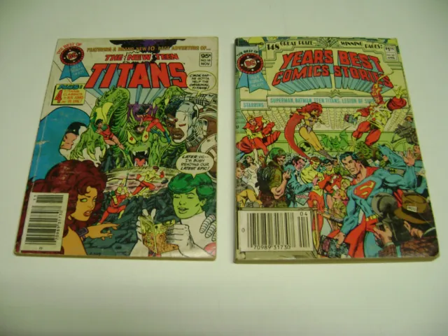1981-83 DC Blue Ribbon Comic Digests, TEEN TITANS, YEAR'S BEST, 2 Mini books
