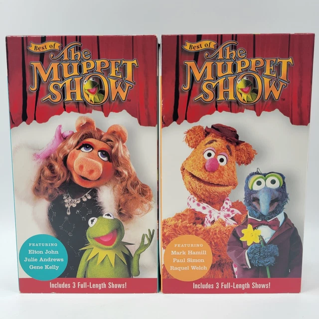 BEST OF THE Muppet Show Vol 1 & 2 Elton John Mark Hamill Paul Simon VHS ...