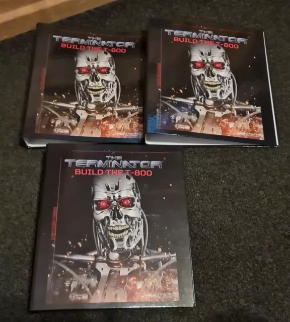 Hachette 'T-800 The Terminator' Magazine Binders x 3. Great price UK fast post