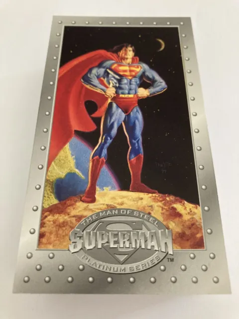 DC Superman Man of Steel platinum series 84 of 90 Trading Card Set Skybox 1994