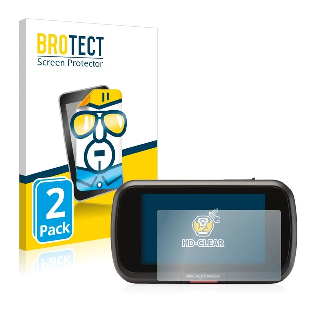2x Pellicola Protettiva per Nextbase 222 Protezione Proteggi Schermo Trasparente