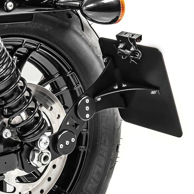 Set: Side Mount License Plate Holder Compatible With Harley Davidson Dyna Street Bob 06-17 CRB Craftride Black Cover Compatible With Cruiser DH1601 Outdoor Tarpaulin Craftride XXL In Black-orange ✓ Buy Now - View #11