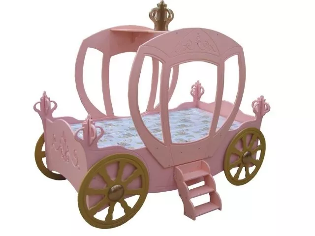 KINDERBETT Prinzessinen Bett Kutsche Neu JUGENDBETT AUTO BETT BETTEN CARRIAGE