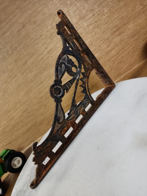 Antique Vintage Cast Iron Shelf Sink Support Bracket 2