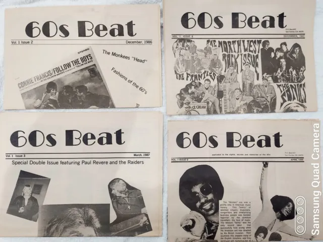 60's BEAT Magazine  RARE VHTF Lot Of 4