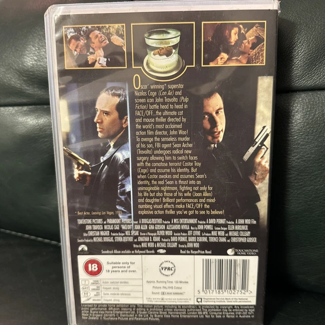 FACE OFF TRAVOLTA/CAGE Big Box Ex Rental Vhs Video!! £4.50 - PicClick UK