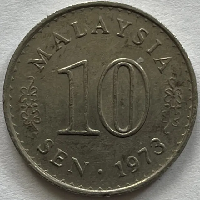 1973 Malaysia 🇲🇾 10 Sen Coin