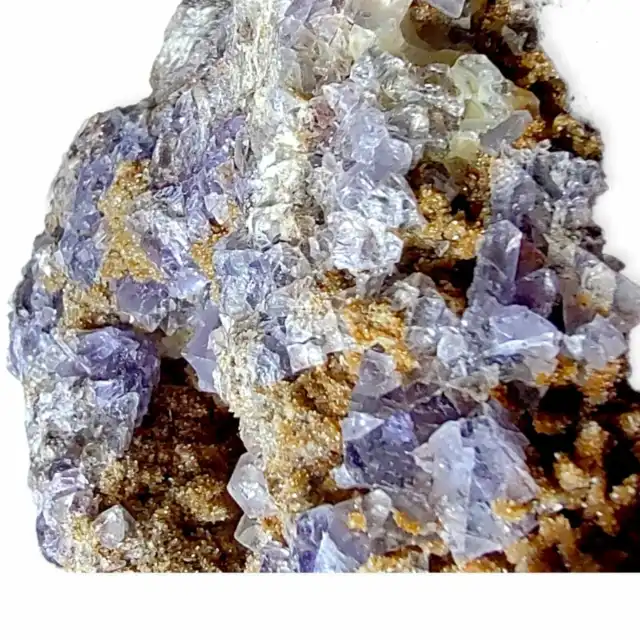 500g Natural Purple Cubic FLUORITE Calcite Quartz Crystal Cluster Best Quality !