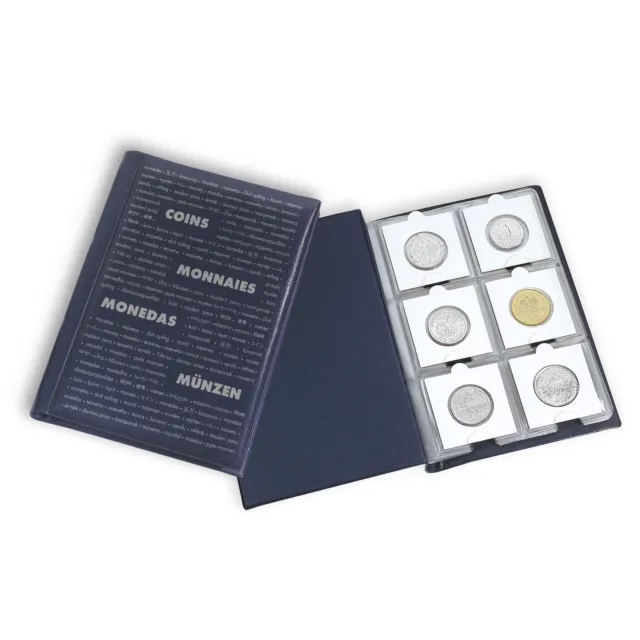 Leuchtturm 325026 Álbum de bolsillo para monedas con 10 hojas, cada una para 6