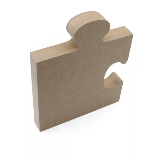 Freestanding Jigsaw Puzzle piece shape 18mm MDF wooden craft blank gift part diy