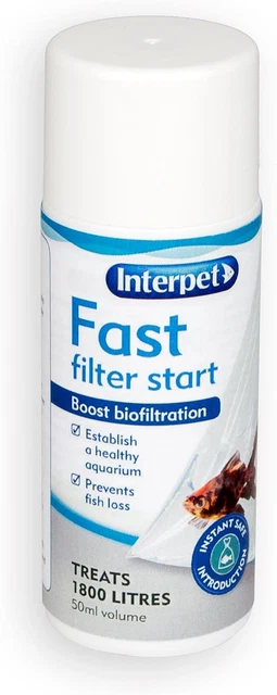 Interpet Fast Filter Start Treatment to Boost Aquarium Bio Filtration, 50 ml