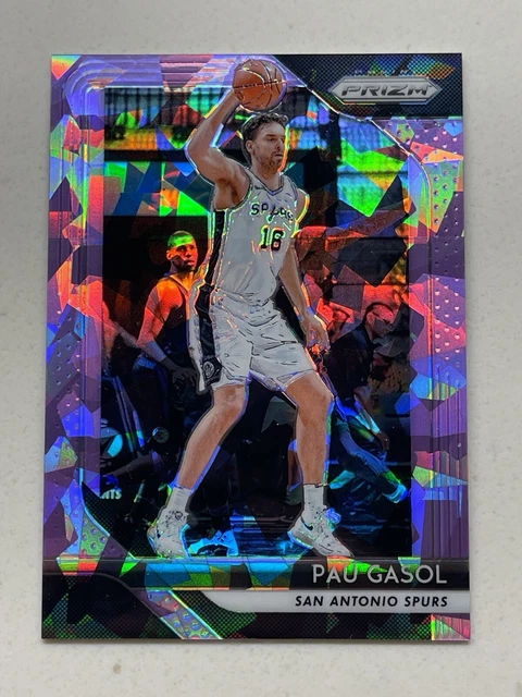/149 2018-19 NBA PRIZM PURPLE CRACKED ICE Pau Gasol Spurs Lakers España 13