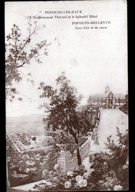 POUGUES-les-EAUX (58) SPLENDID HOTEL / sources ST-LEGER, ALICE & CARABANA