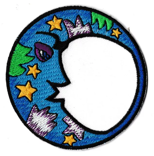 Écusson patche lune thermocollant applique patch DIY brodé