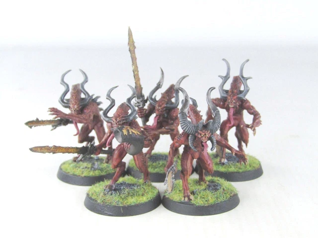 (4203) BLOODLETTERS OF Khorne Pack Chaos Daemons 30k 40k Sigmar ...