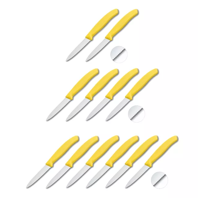 VICTORINOX 2/4/6er Gemüsemesser Obstmesser Küchenmesser Messer Wellenschliff ye