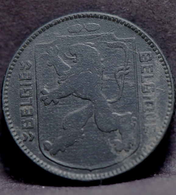 Belgium, 1945 Franc, KM128, Fine+, Occupation, NR, light scratch, NR,  9-27