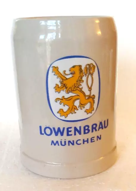 Vintage Lowenbrau Munchen German Stoneware .5L Beer Stein / Mug GERZ