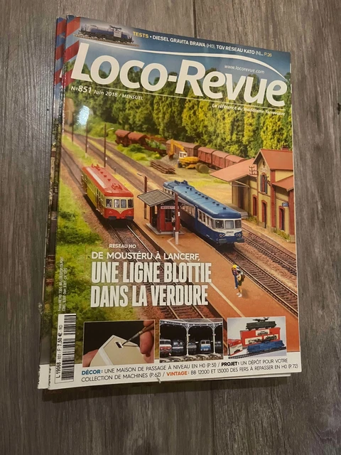 Revue LOCO N°851 - Réseau Ferroviaire Moustéru à Lancerf HO - Occasion