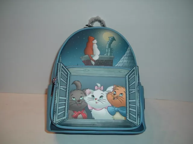 Loungefly Disney Aristocats Moonlight Window Mini Backpack~ With Tags~ Brand New