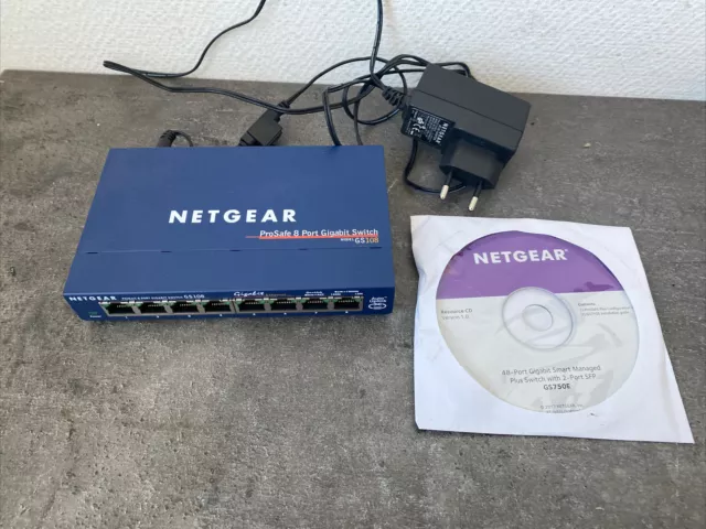 Netgear 8 Ports Prosafe 8 Port Gigabit Switch Modèle Gs 108