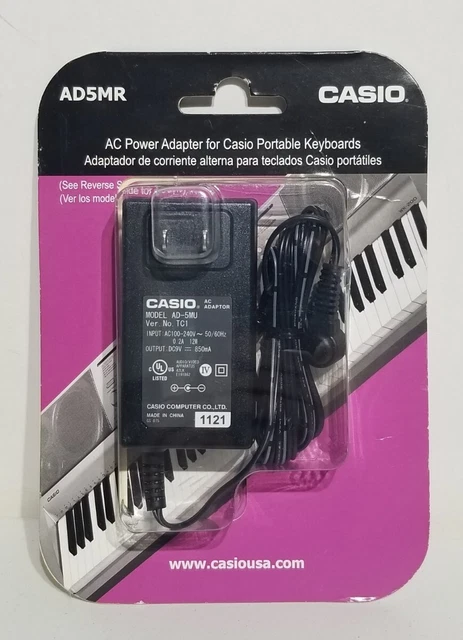 Replacement Keys Casio Lk92tv 9V 850mA AC/DC Adaptor AD-5 ADR-8