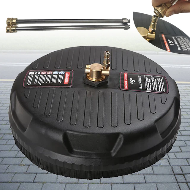 PRESSURE WASHER SURFACE Stiff Brushes Cleaner Attachment Patio Driveway