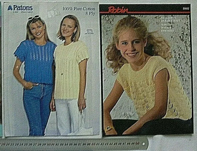 Ladies Knitting Books - Top, Vest & Pullover - 4 & 8 Ply 2 Book Choice ShtSum20