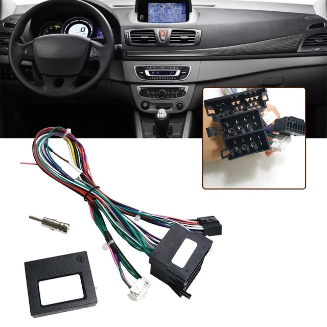 Kuuleyn Câble USB Voiture Mini-ISO 6 Broches - Adaptateur Autoradio Alfa Romeo Fiat Grande Punto