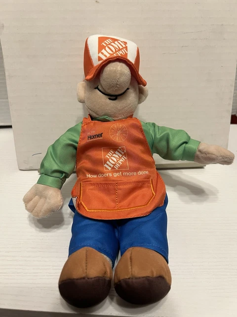 VINTAGE HOME DEPOT Homer D Poe 15” Plush Doll $40.00 - PicClick CA