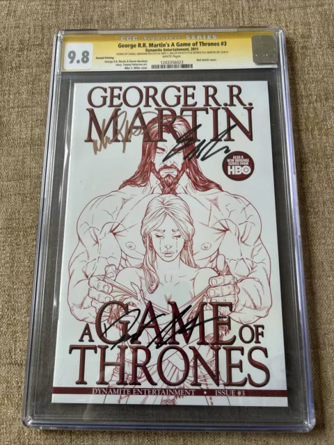 CGC Graded 9.8 A Game Of Thrones Comic - SIGNED BY GEORGE R.R. MARTIN AND OTHERS