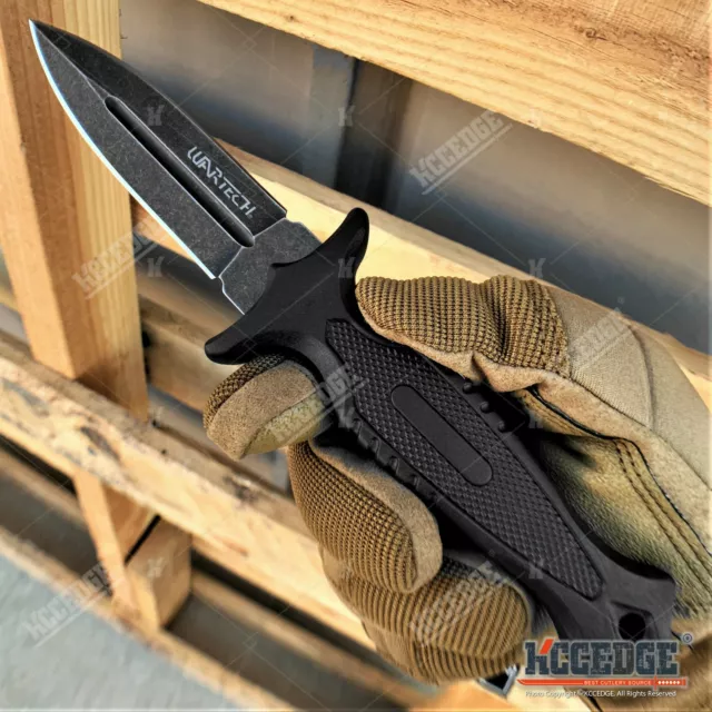 9" Tactical Knife Fixed Blade Knife Molle Compatible Kydex Sheath Hunting Knife 2