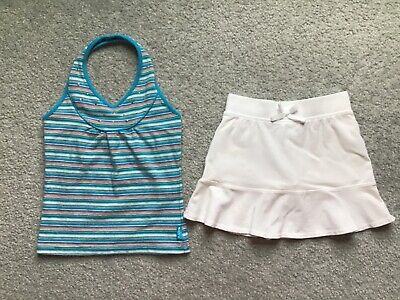 Girls The Children’s Place Outfit - Halter Shirt Size S 5/6, Skirt Size 5