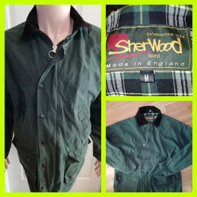 MENS SHERWOOD FOREST Wax Cotton Field Country Jacket Coat Size
